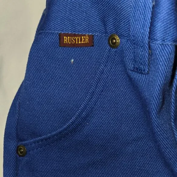 Vintage Boy's Size 7 Three Outfit Pant Jean Flannel Sweatshirt Rustler Healthtex - Picture 15 of 16